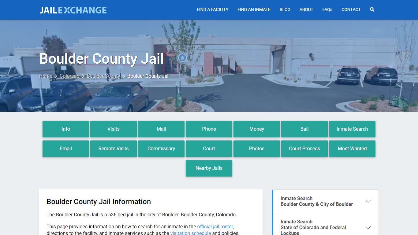 Boulder County Jail, CO Inmate Search, Information